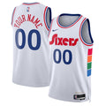 Philadelphia 76ers Nike Unisex 2024/ 25 Custom Swingman Jersey - City Edition - White | NBA Fan Gear