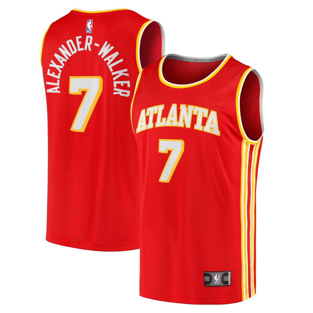 Nickeil Alexander-Walker Atlanta Hawks Fanatics Fast Break Replica Jersey - Red - Icon Edition | NBA Fan Gear