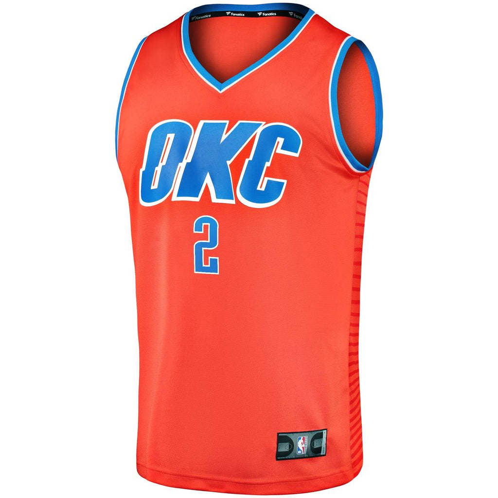 Shai Gilgeous-Alexander Oklahoma City Thunder Fanatics Fast Break Player Jersey - Statement Edition - Orange | NBA Fan Gear