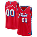 Philadelphia 76ers Fanatics Youth Fast Break Replica Custom Jersey - Statement Edition - Red | NBA Fan Gear