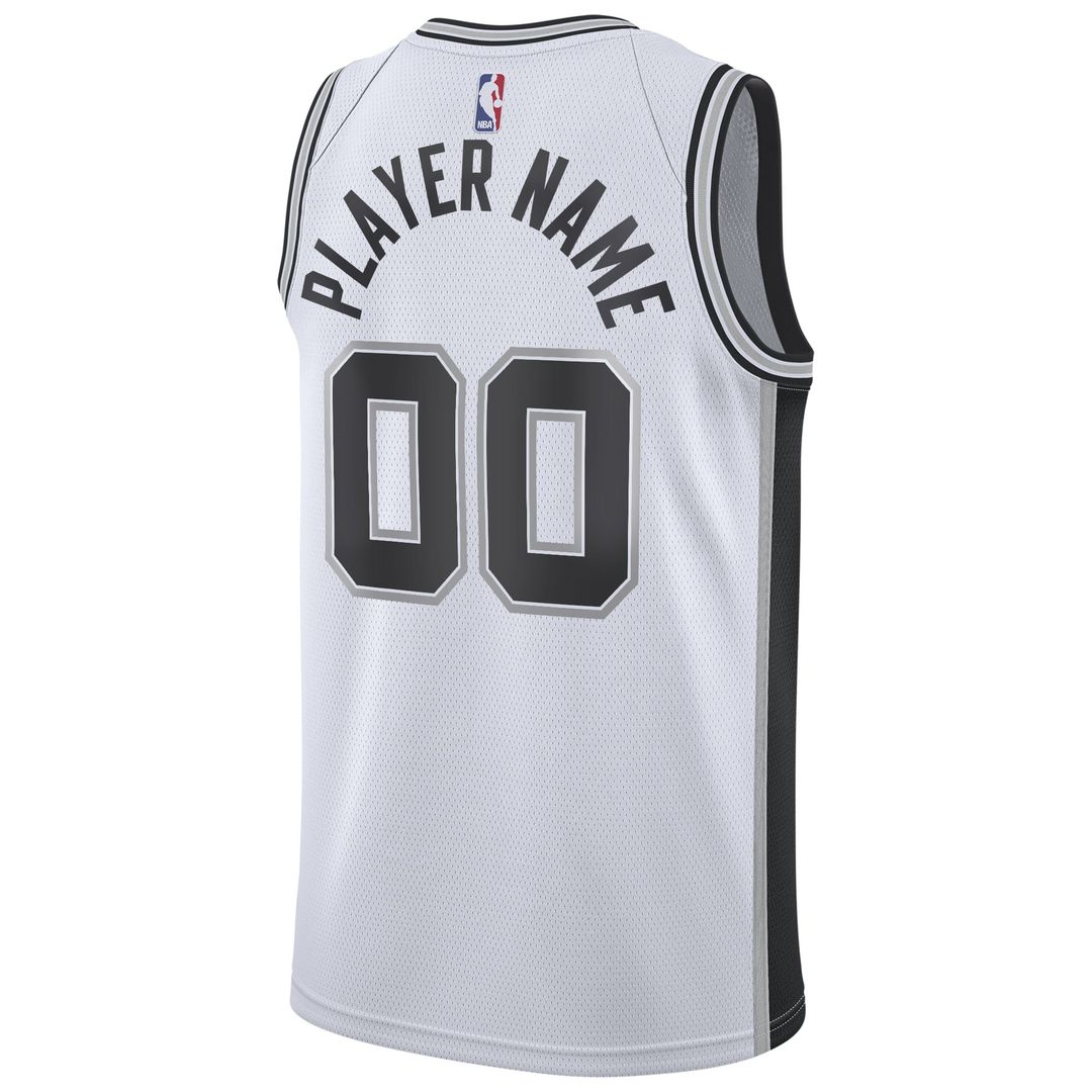 San Antonio Spurs Nike 2020/ 21 Swingman Custom Jersey - Association Edition - White | NBA Fan Gear