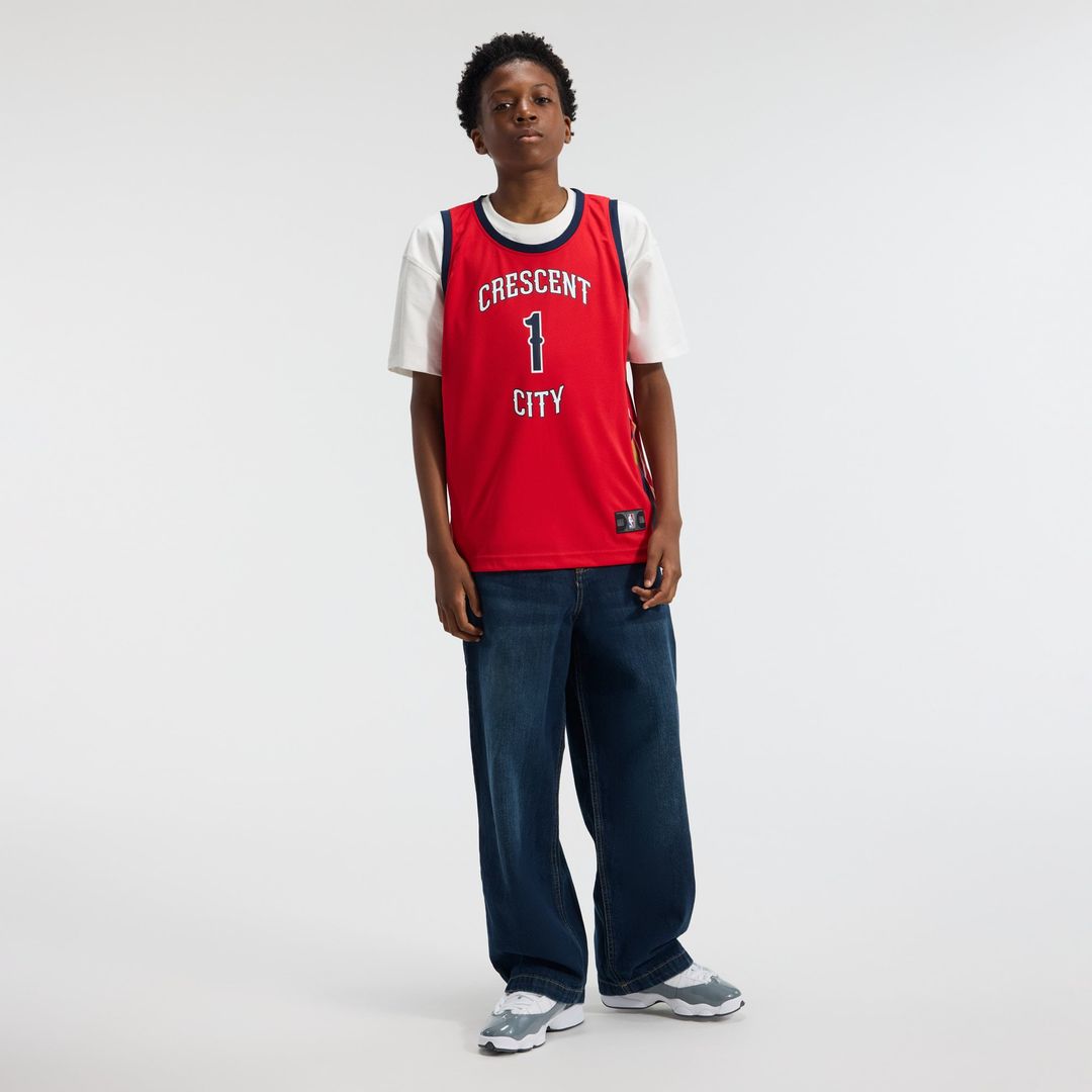 Zion Williamson New Orleans Pelicans Fanatics Youth Fast Break Player Jersey - Statement Edition - Red | NBA Fan Gear