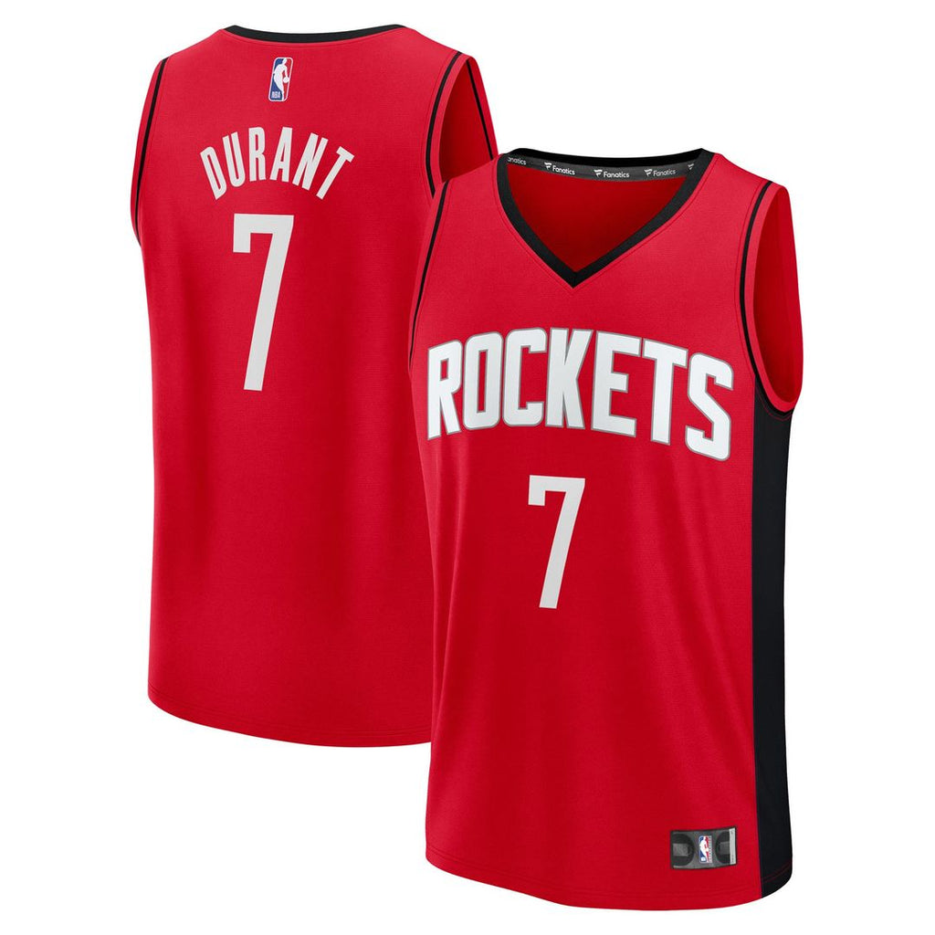 Kevin Durant Houston Rockets Fanatics Youth Fast Break Replica Player Jersey - Icon Edition - Red | NBA Fan Gear