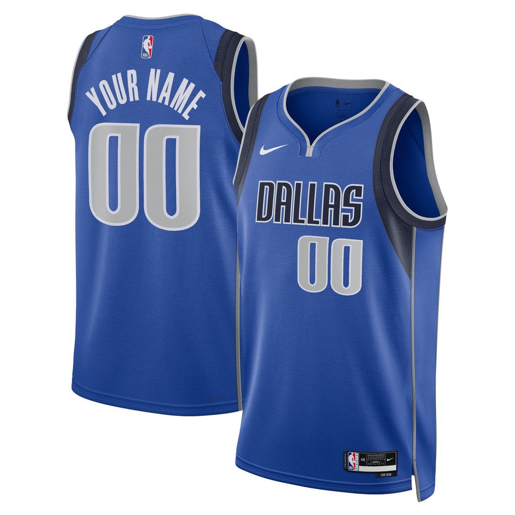 Dallas Mavericks Nike Unisex Swingman Custom Jersey Blue - Icon Edition | NBA Fan Gear