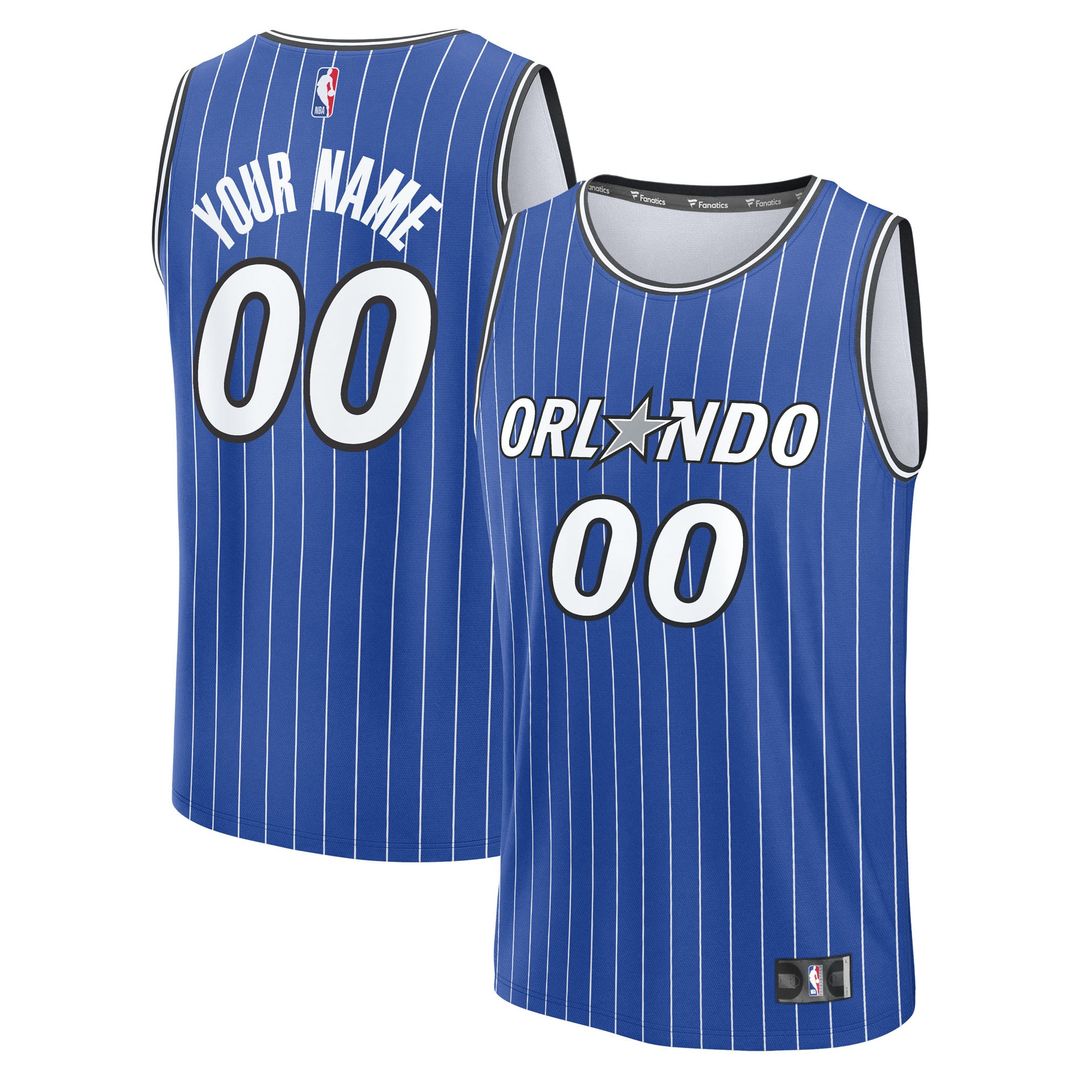 Orlando Magic Fanatics Youth Fast Break Replica Custom Jersey - Icon Edition - Blue | NBA Fan Gear