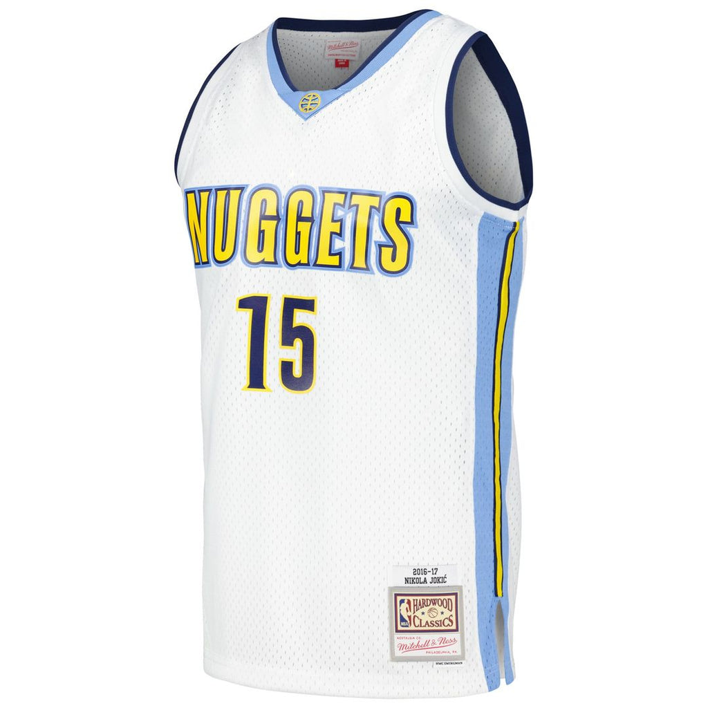 Nikola Jokic Denver Nuggets Mitchell & Ness 2016/ 17 Throwback Swingman Jersey - White | NBA Fan Gear