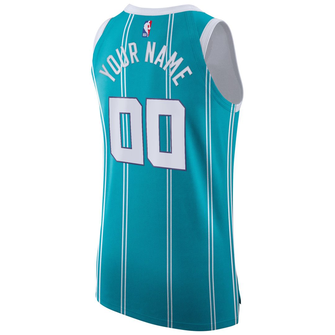 Charlotte Hornets Jordan Brand 2020/ 21 Authentic Custom Jersey Teal - Icon Edition | NBA Fan Gear