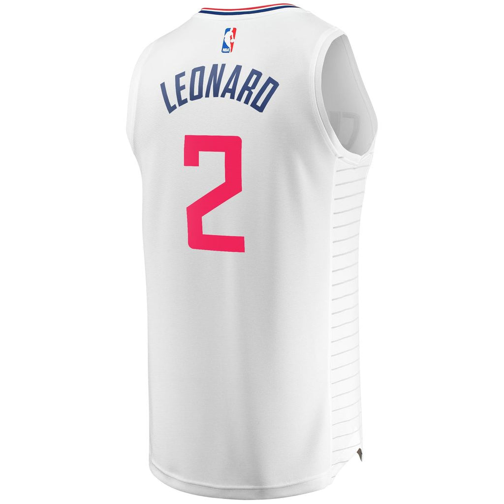 Kawhi Leonard LA Clippers Fanatics Fast Break Replica Player Jersey - White - Association Edition | NBA Fan Gear
