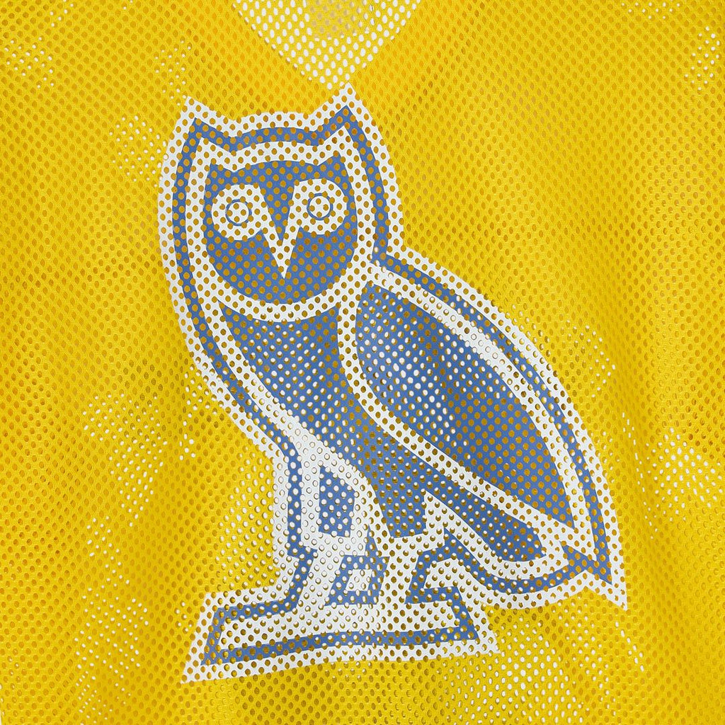 Golden State Warriors OVO x NBA Mesh Football Fashion Jersey - Gold | October's Very Own Fan Gear