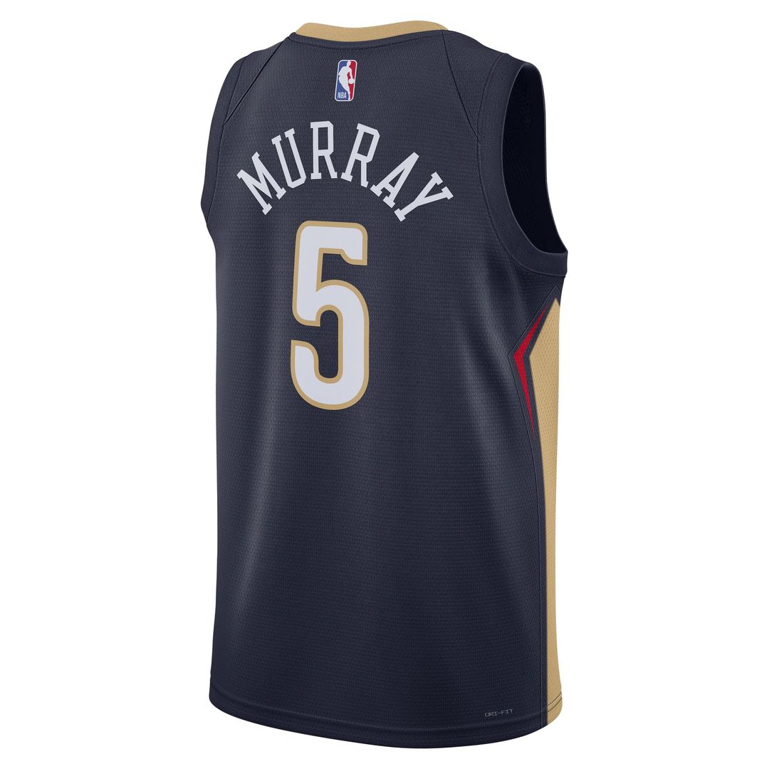 Dejounte Murray New Orleans Pelicans Nike Unisex 2024 Offseason Addition Nike Swingman Jersey - Navy | NBA Fan Gear