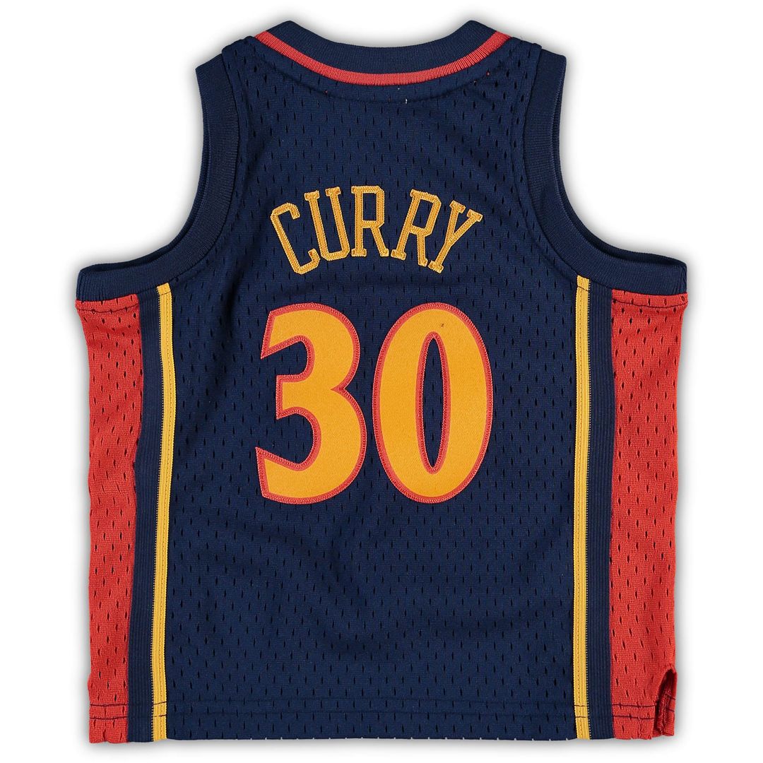 Stephen Curry Golden State Warriors Mitchell & Ness Infant Historic Logo Jersey - Navy | NBA Fan Gear