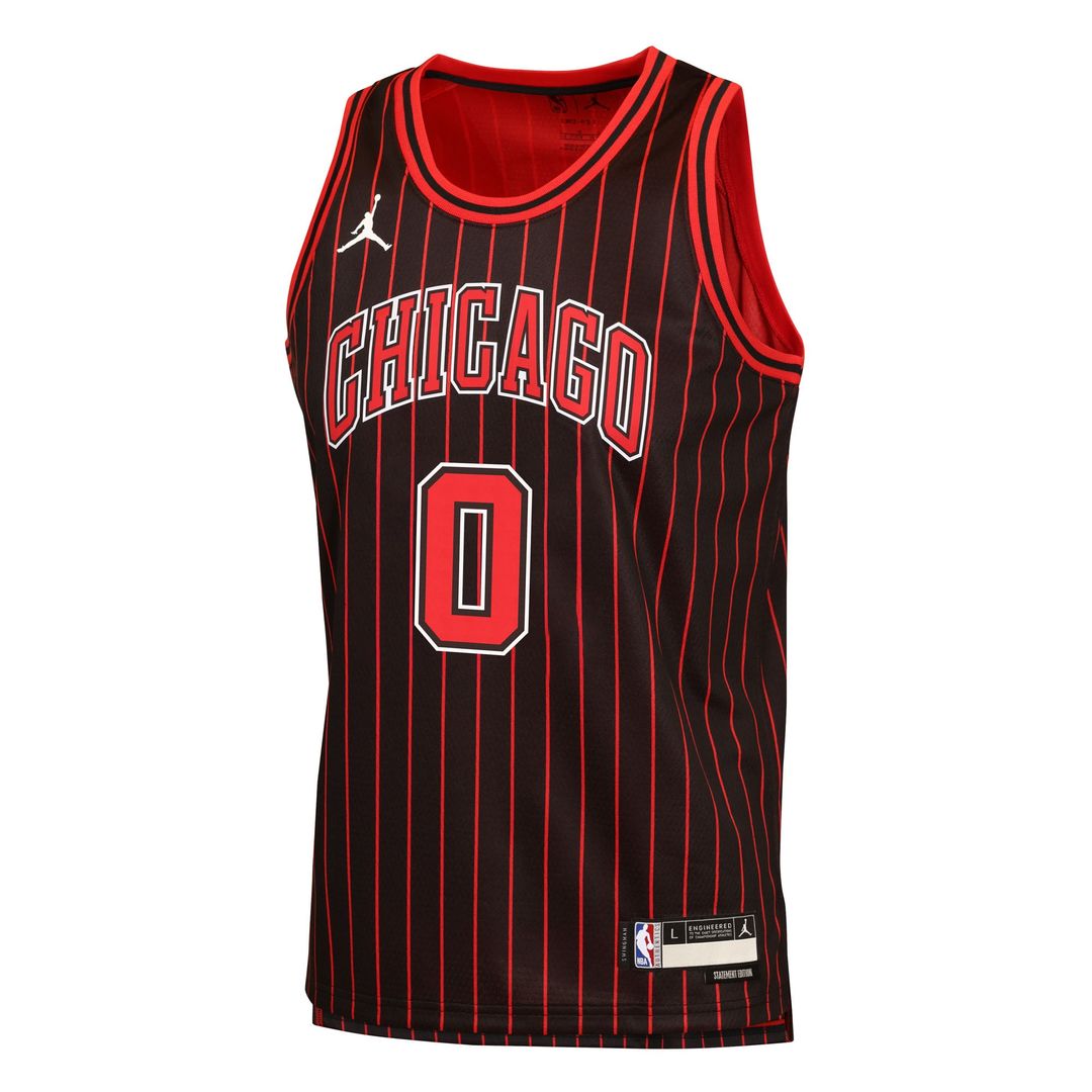Coby White Chicago Bulls Jordan Brand Youth Swingman Jersey - Statement Edition - Black | NBA Fan Gear