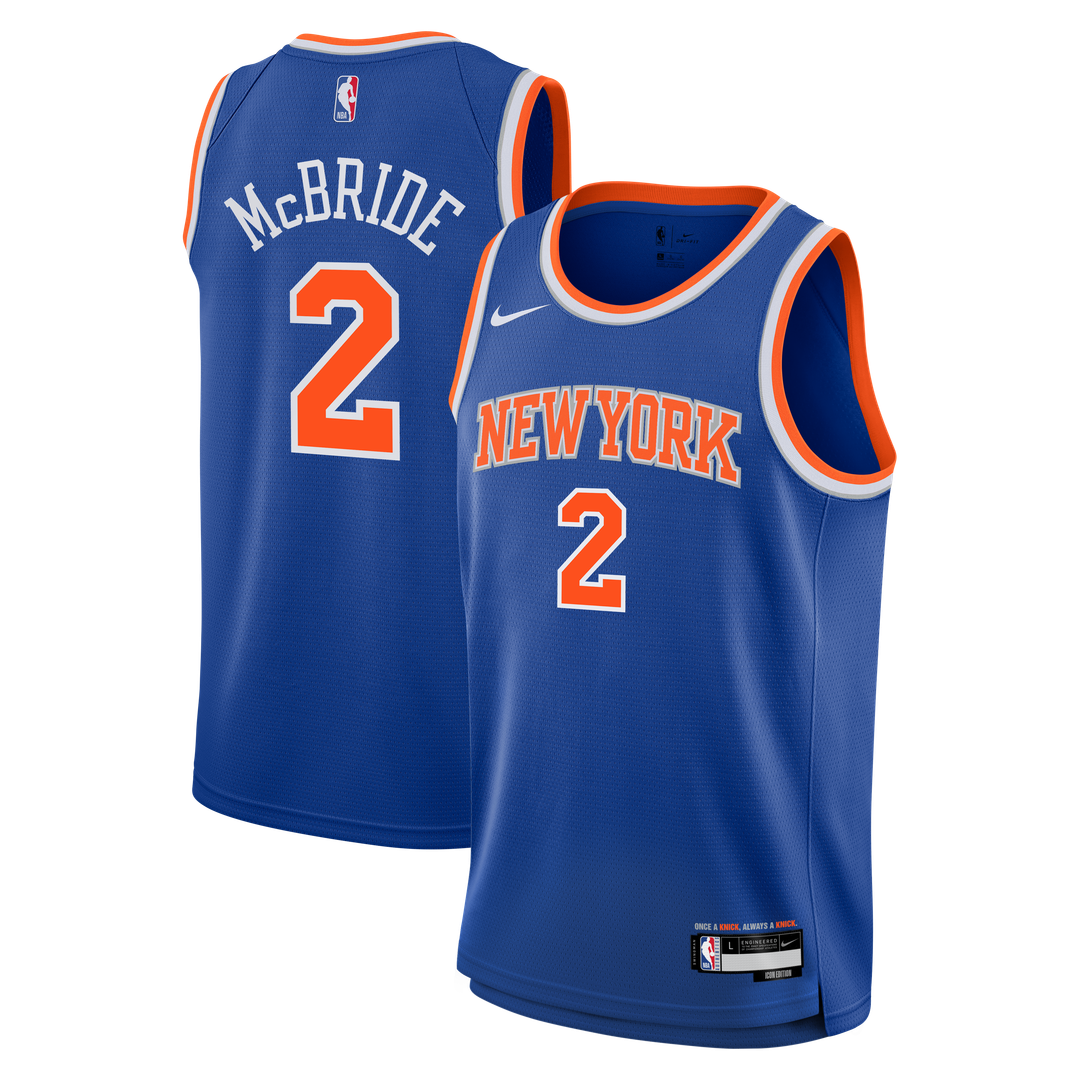 Miles McBride New York Knicks Nike Youth Swingman Jersey - Icon Edition - Blue | NBA Fan Gear