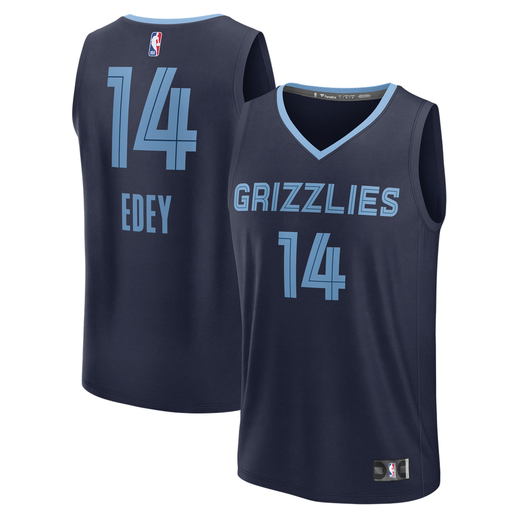 Zach Edey Memphis Grizzlies Fanatics Fast Break Replica Jersey - Icon Edition - Navy | NBA Fan Gear