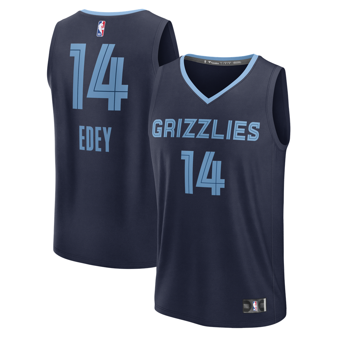 Zach Edey Memphis Grizzlies Fanatics Fast Break Replica Jersey - Icon Edition - Navy | NBA Fan Gear
