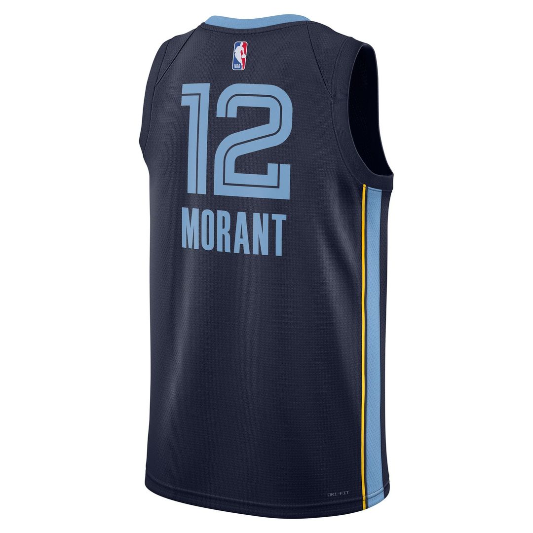 Ja Morant Memphis Grizzlies Nike Unisex Swingman Jersey - Icon Edition - Navy | NBA Fan Gear