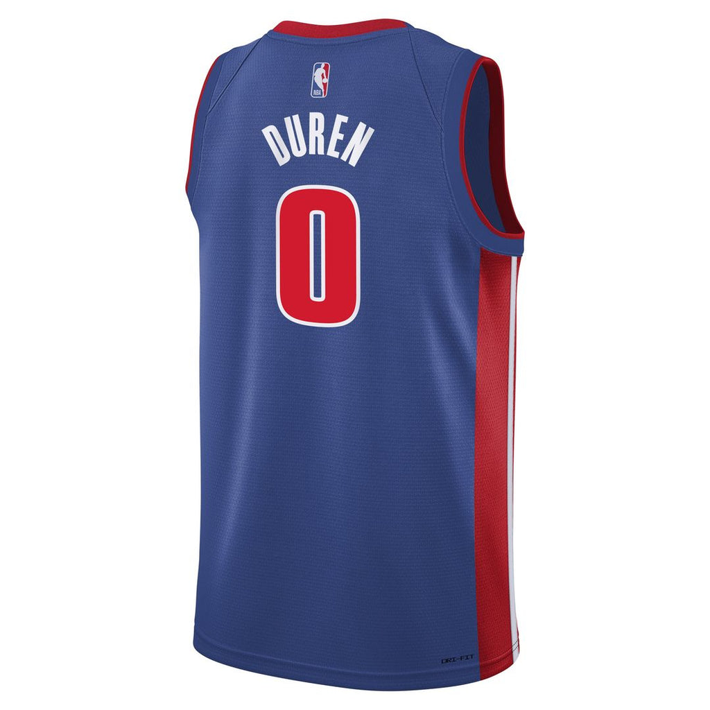 Jalen Duren Detroit Pistons Nike Youth Swingman Jersey - Icon Edition - Blue | NBA Fan Gear