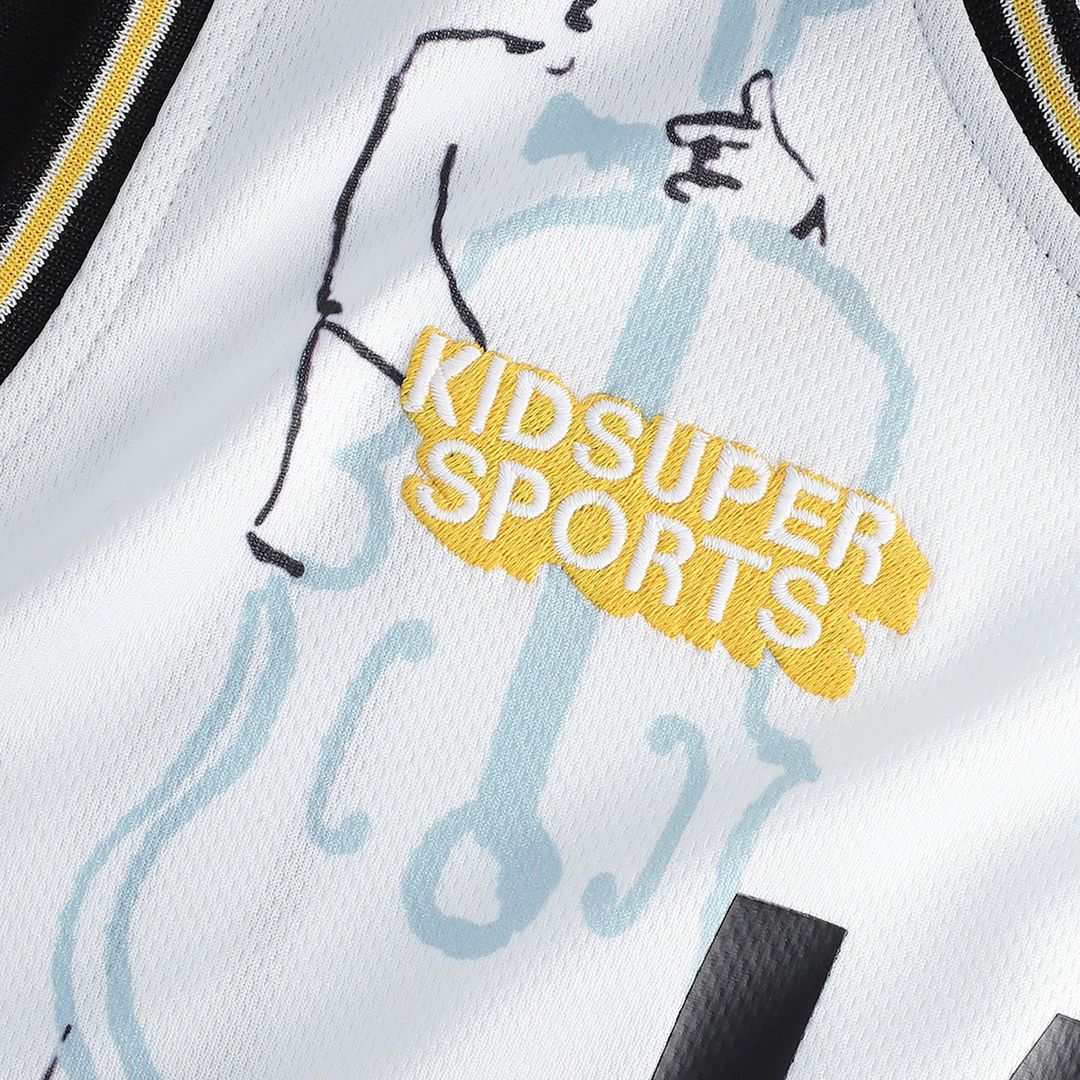 Utah Jazz NBA & KidSuper Studios by Fanatics Unisex Hometown Jersey - White | NBA x KidSuper Fan Gear