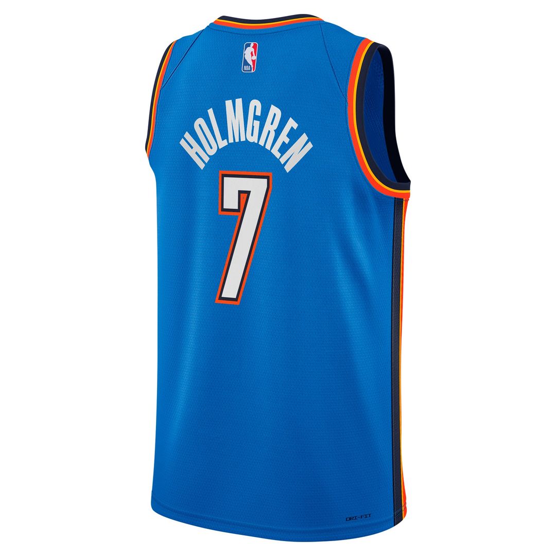 Chet Holmgren Oklahoma City Thunder Nike Youth Swingman Jersey - Icon Edition - Blue | NBA Fan Gear
