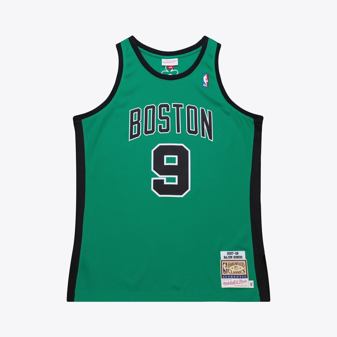 Rajon Rondo Boston Celtics Mitchell & Ness 2007-08 Hardwood Classics Authentic Jersey - Kelly Green | NBA Fan Gear
