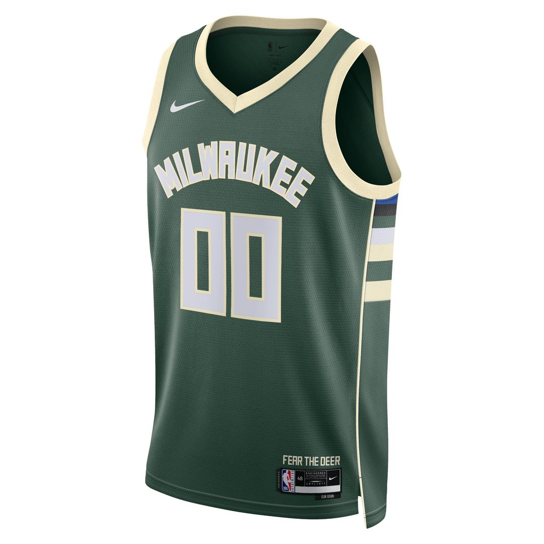 Milwaukee Bucks Nike Unisex Swingman Custom Jersey Hunter Green - Icon Edition | NBA Fan Gear
