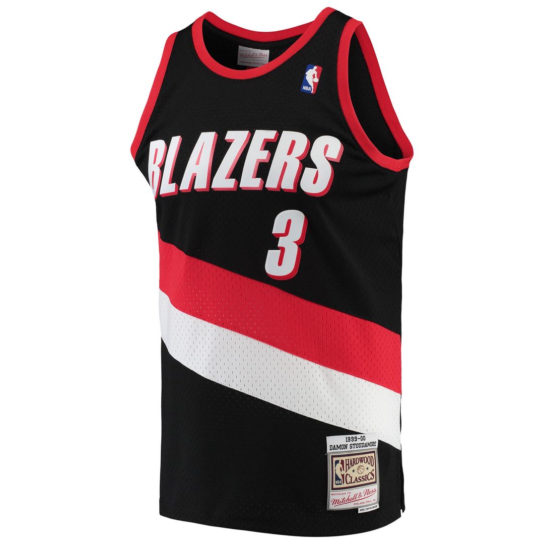 Damon Stoudamire Portland Trail Blazers Mitchell & Ness 1999/ 00 Hardwood Classics Swingman Jersey - Black | NBA Fan Gear