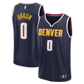 Christian Braun Denver Nuggets Fanatics Fast Break Replica Jersey - Icon Edition - Navy | NBA Fan Gear