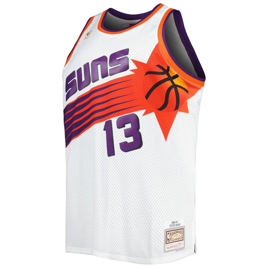 Steve Nash Phoenix Suns Mitchell & Ness Big & Tall Hardwood Classics 1996/ 97 Swingman Jersey - White | NBA Fan Gear