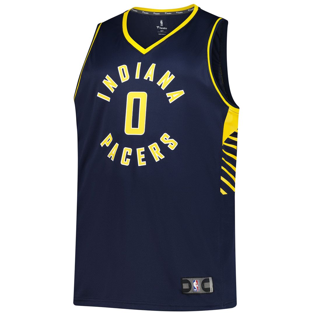 Tyrese Haliburton Indiana Pacers Fanatics Big & Tall Fast Break Jersey - Icon Edition - Navy | NBA Fan Gear