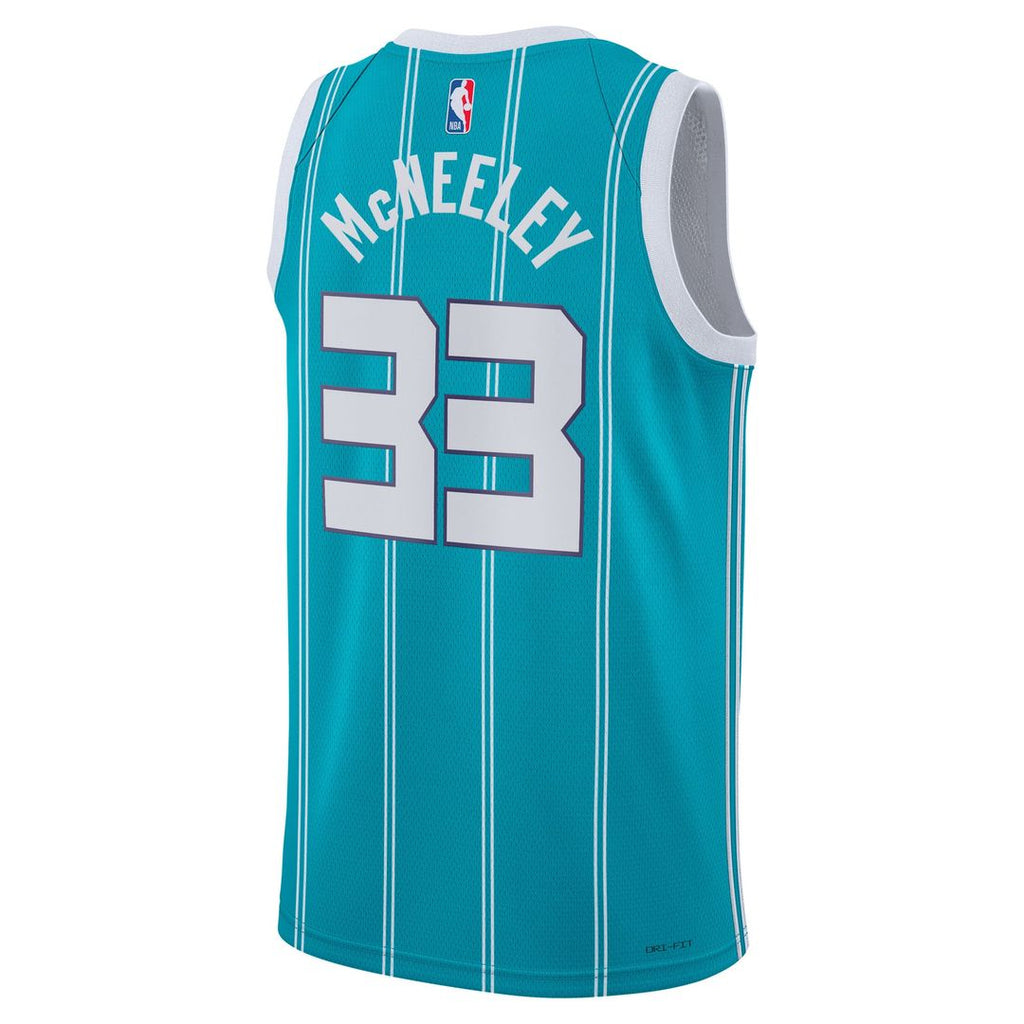 Liam McNeeley Charlotte Hornets Jordan Brand Unisex Swingman Jersey - Teal - Icon Edition | NBA Fan Gear