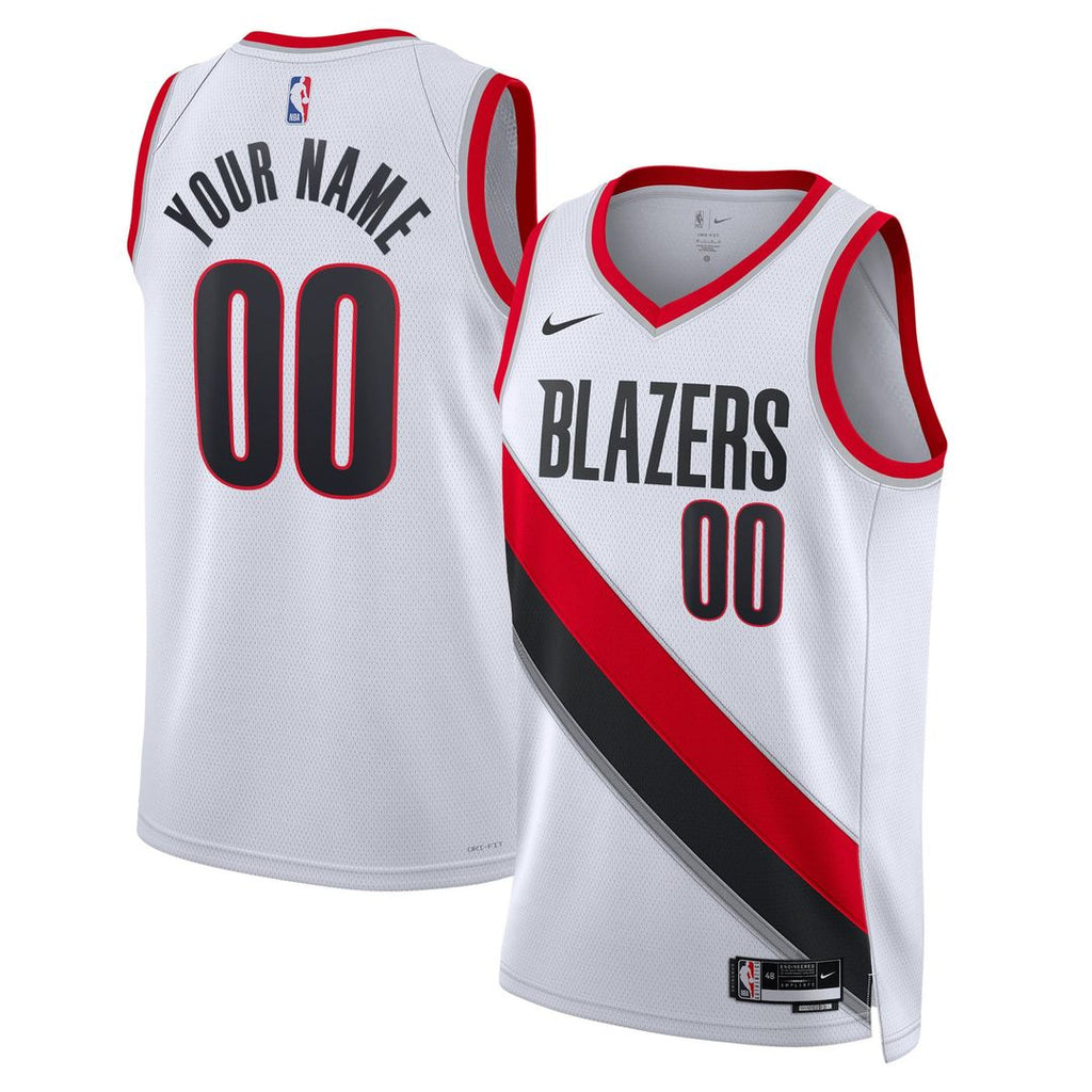 Portland Trail Blazers Nike Unisex Swingman Custom Jersey White - Association Edition | NBA Fan Gear