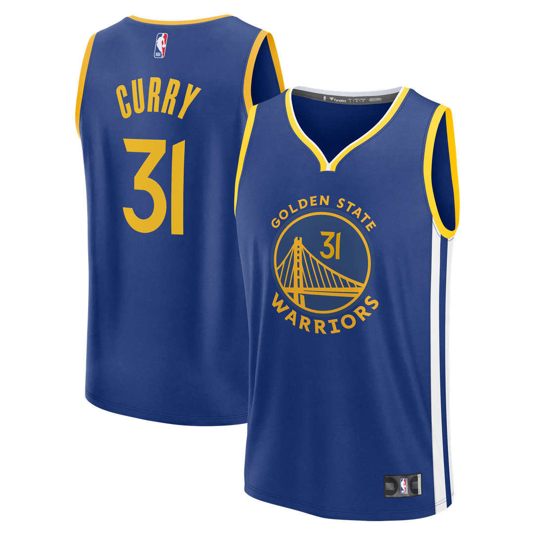 Seth Curry Golden State Warriors Fanatics Fast Break Replica Jersey - Blue - Icon Edition | NBA Fan Gear