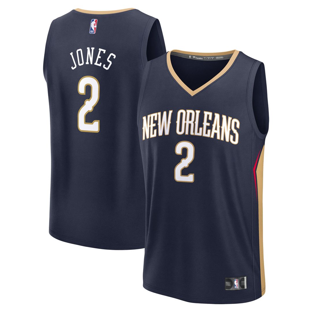 Herbert Jones New Orleans Pelicans Fanatics Fast Break Replica Player Jersey - Icon Edition - Navy | NBA Fan Gear
