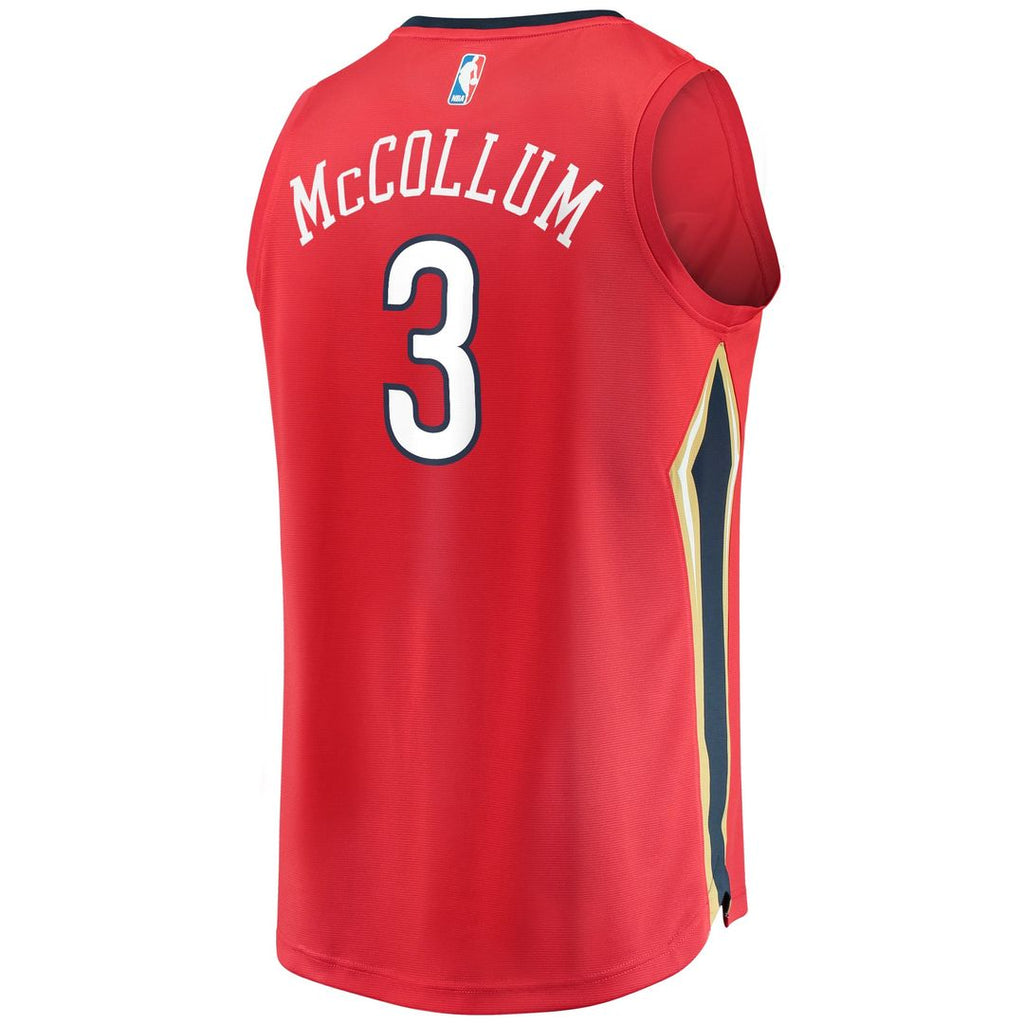 C.J. McCollum New Orleans Pelicans Fanatics Youth Fast Break Replica Player Jersey Red - Statement Edition | NBA Fan Gear
