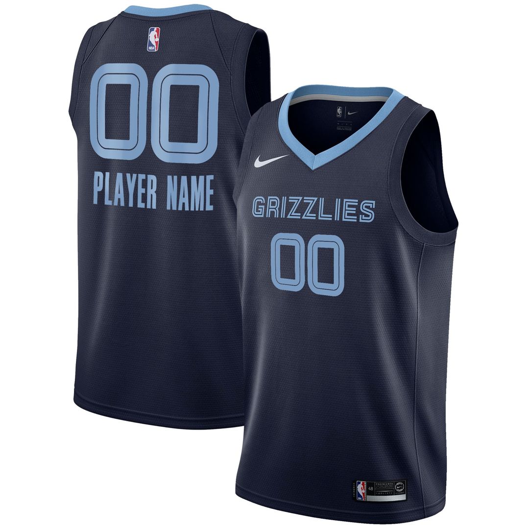 Memphis Grizzlies Nike 2020/ 21 Swingman Custom Jersey - Association Edition - White | NBA Fan Gear