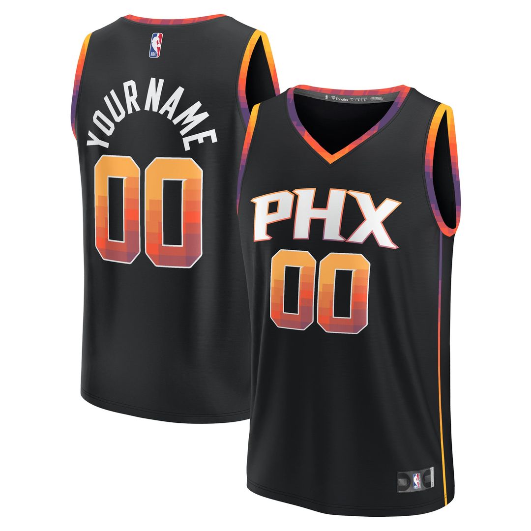 Phoenix Suns Fanatics Fast Break Custom Replica Jersey - Black - Statement Edition | NBA Fan Gear