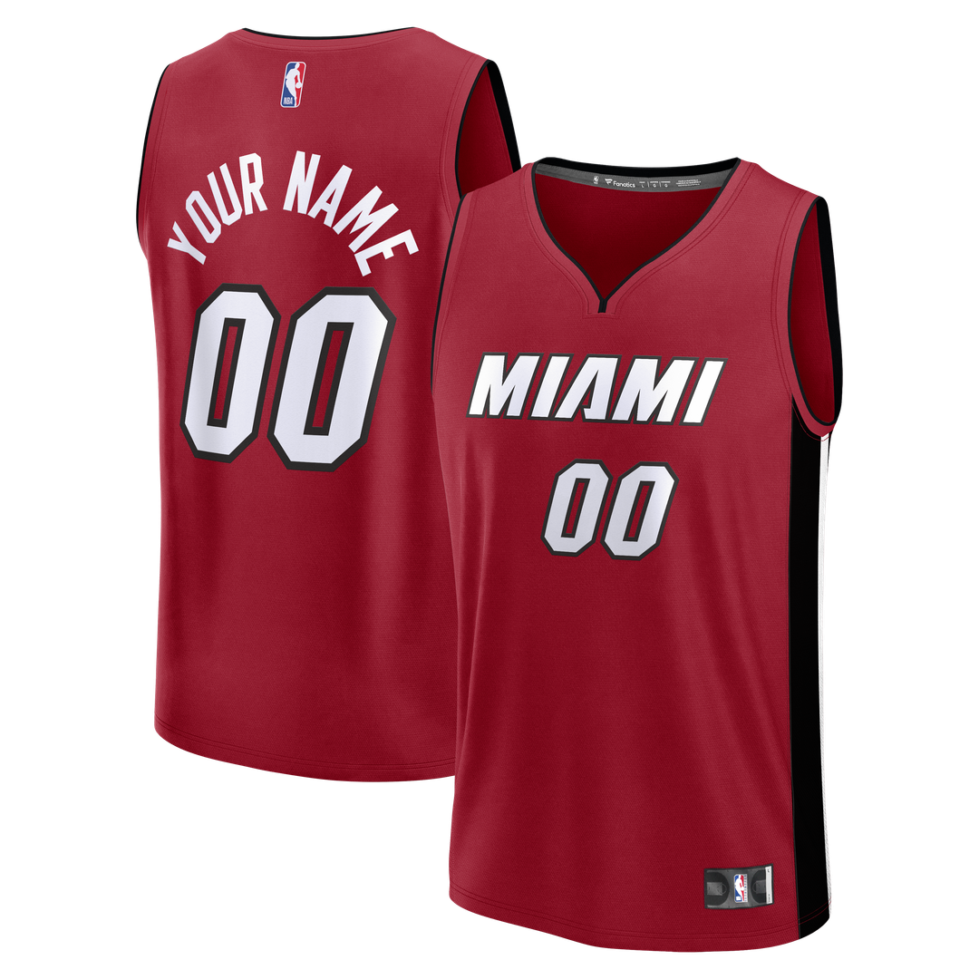 Miami Heat Fanatics Fast Break Custom Jersey - Icon Edition - Black | NBA Fan Gear