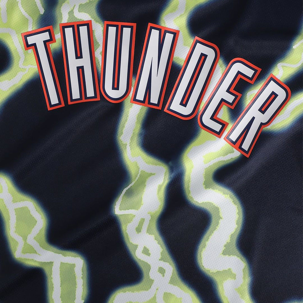 Oklahoma City Thunder NBA & KidSuper Studios by Fanatics Unisex Hometown Jersey - Black | NBA x KidSuper Fan Gear