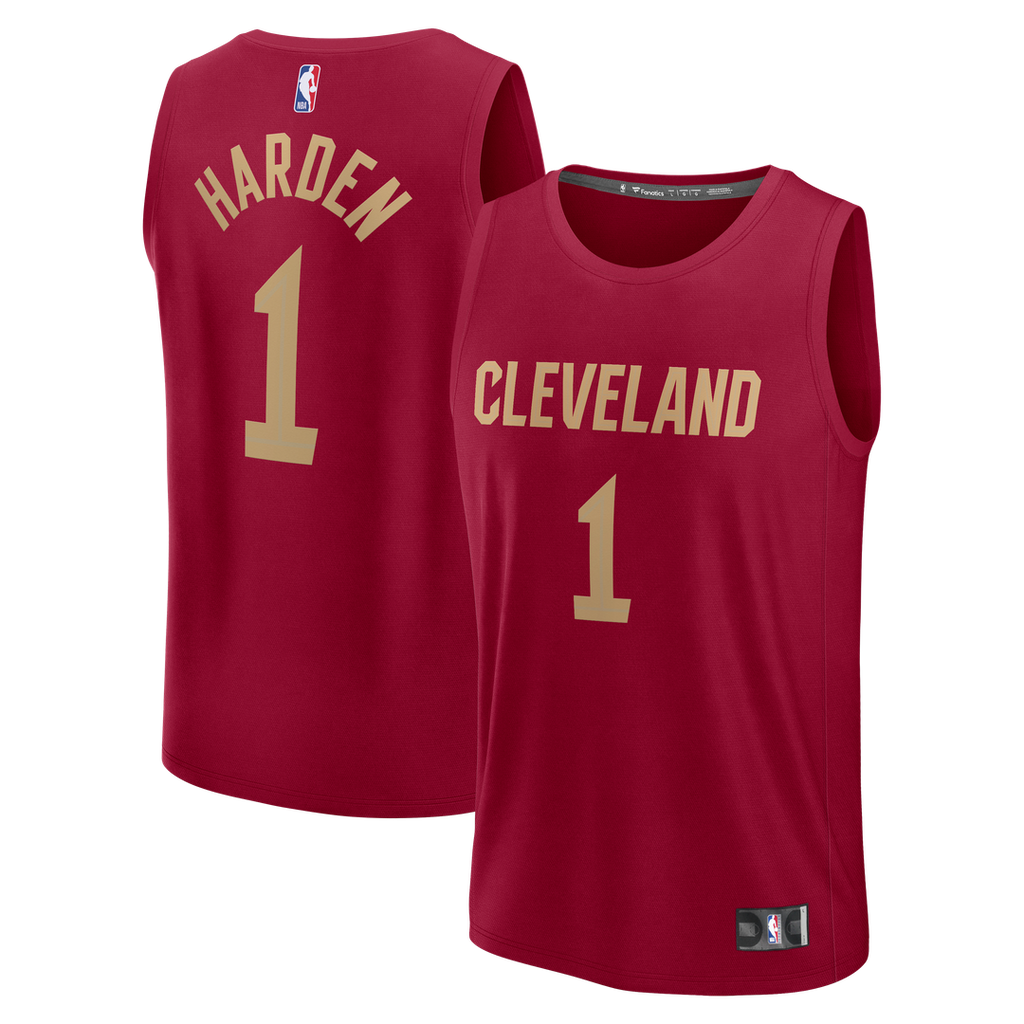 James Harden Cleveland Cavaliers Fanatics Youth Fast Break Replica Jersey - Icon Edition - Wine | NBA Fan Gear