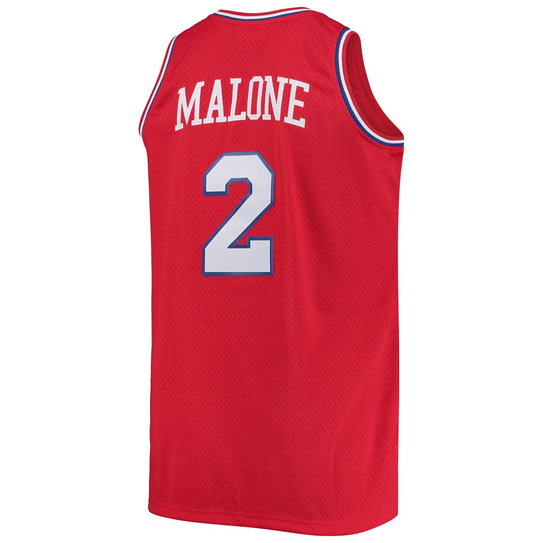 Moses Malone Philadelphia 76ers Mitchell & Ness 1982/ 83 Big & Tall Hardwood Classics Swingman Jersey - Red | NBA Fan Gear