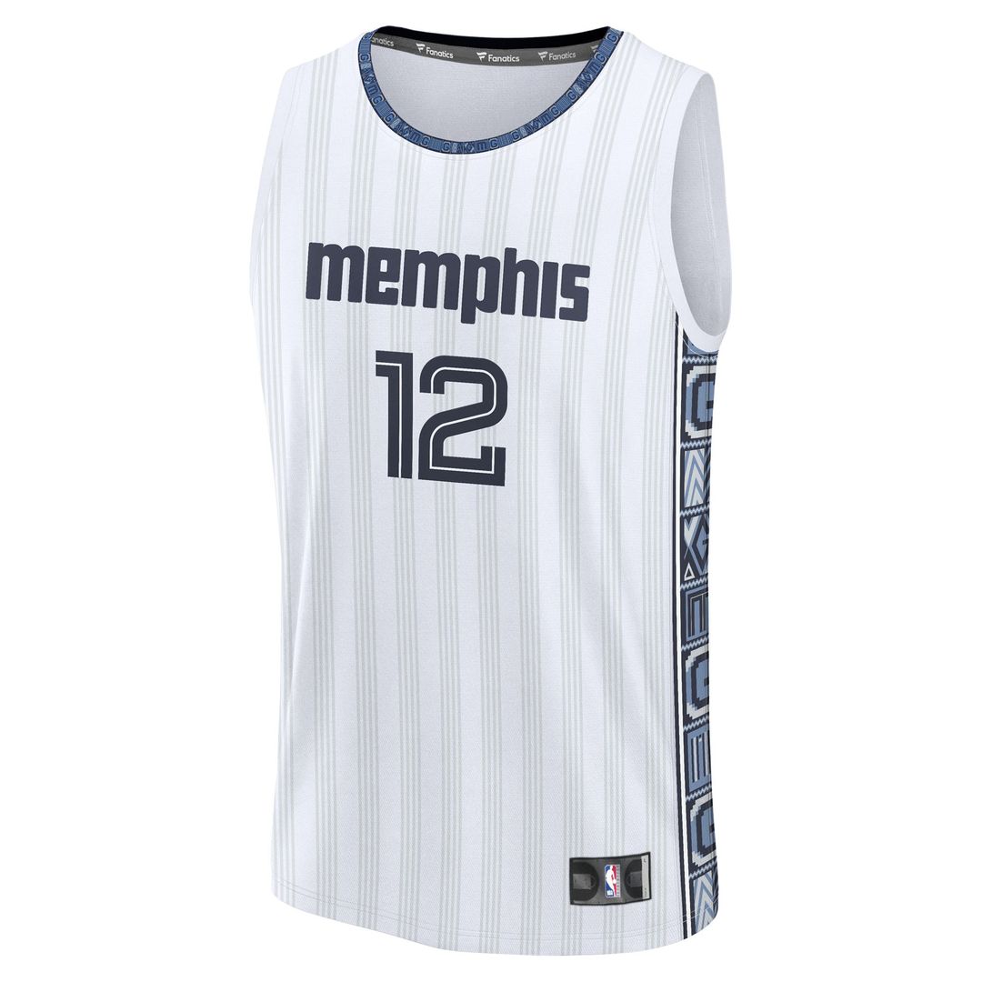 Ja Morant Memphis Grizzlies Fanatics 2025/ 26 City Edition Fast Break Jersey - White | NBA Fan Gear