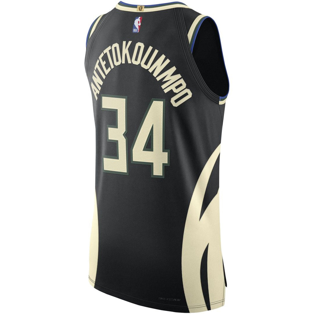 Giannis Antetokounmpo Milwaukee Bucks Jordan Brand Authentic Player Jersey - Statement Edition - Black | NBA Fan Gear