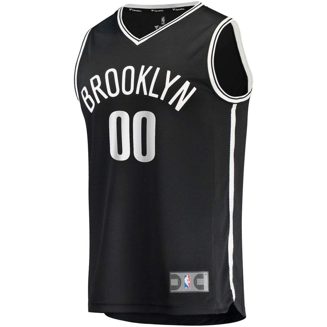 Brooklyn Nets Fanatics Fast Break Custom Replica Jersey Black - Icon Edition | NBA Fan Gear