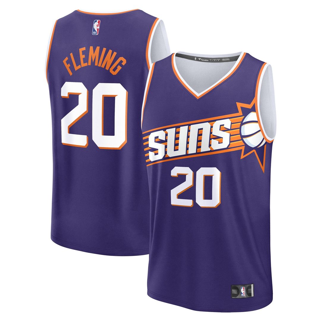 Rasheer Fleming Phoenix Suns Fanatics Fast Break Replica Jersey - Purple - Icon Edition | NBA Fan Gear