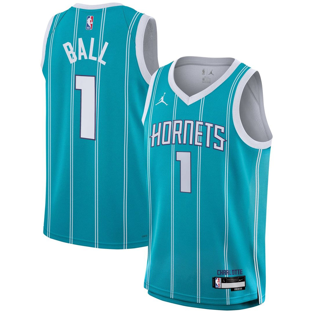 LaMelo Ball Charlotte Hornets Nike Youth Swingman Jersey - Icon Edition - Teal | NBA Fan Gear