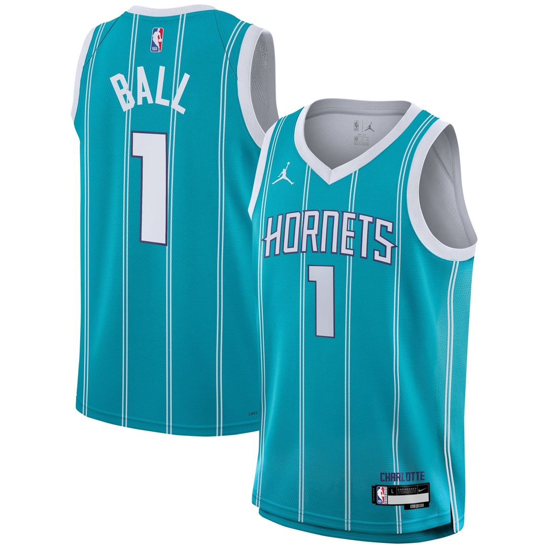 LaMelo Ball Charlotte Hornets Nike Youth Swingman Jersey - Icon Edition - Teal | NBA Fan Gear