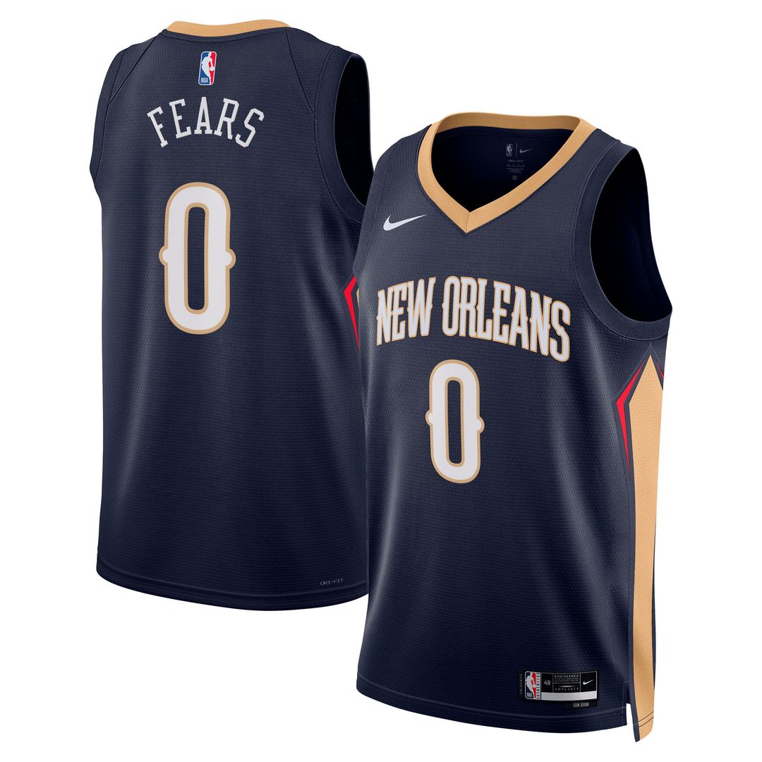 Jeremiah Fears New Orleans Pelicans Nike Unisex Swingman Player Jersey - Icon Edition - Navy | NBA Fan Gear
