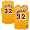 Magic Johnson Los Angeles Lakers Toddler 1984/ 85 Swingman Jersey - Gold | Mitchell & Ness NBA Fan Gear