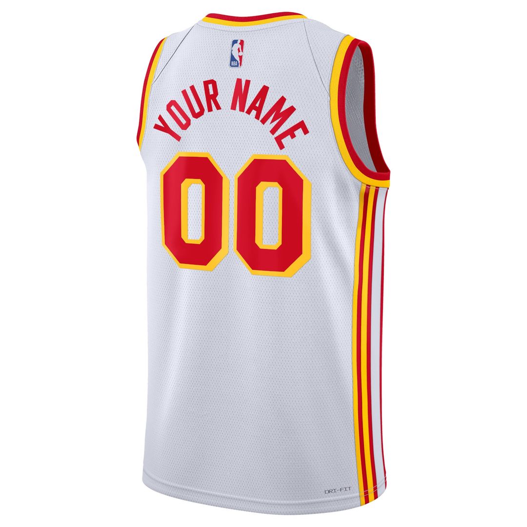 Atlanta Hawks Nike Unisex Swingman Custom Jersey White - Association Edition | NBA Fan Gear