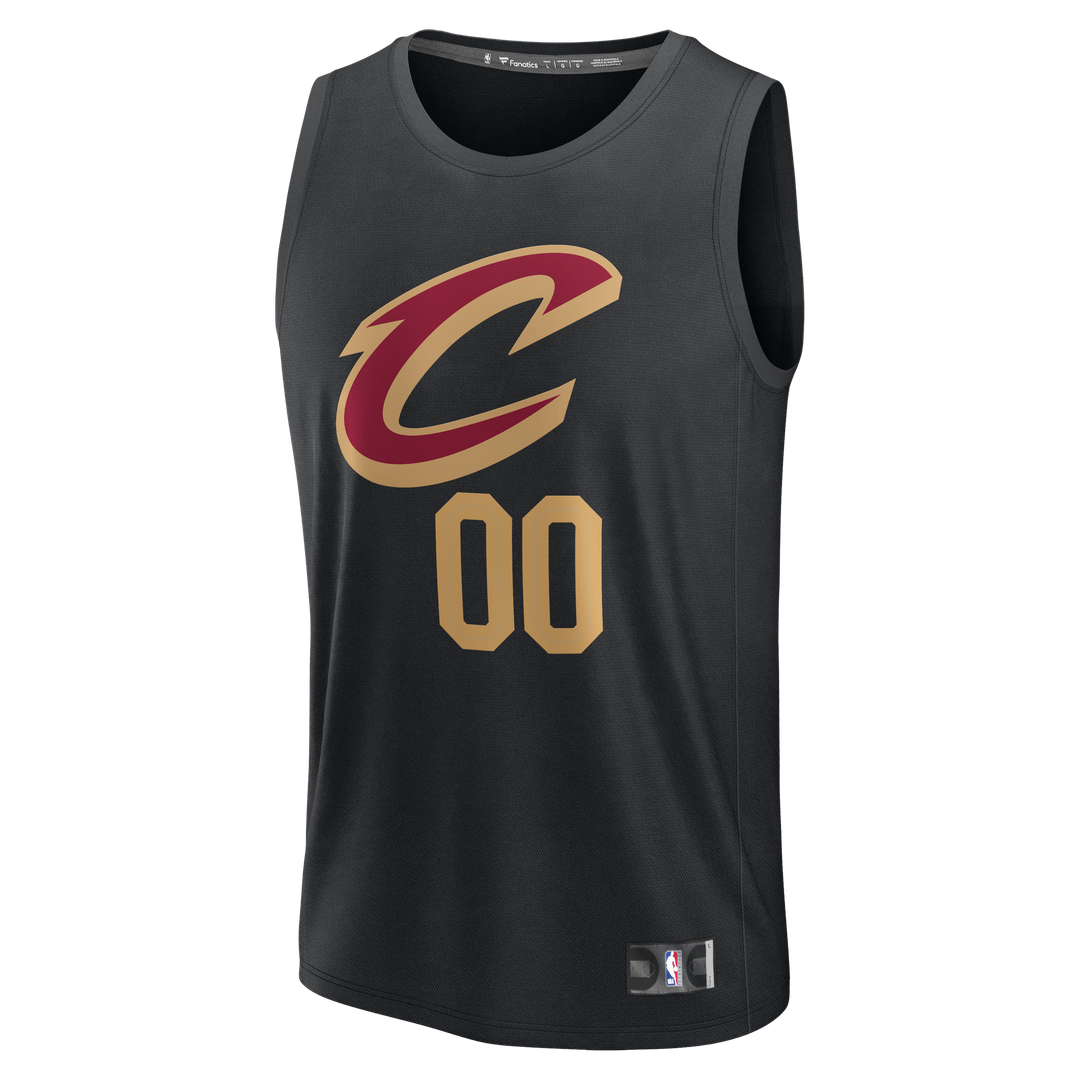 Cleveland Cavaliers Fanatics Youth Fast Break Custom Jersey - Statement Edition - Black | NBA Fan Gear